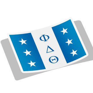 Phi Delta Theta Flag Decal Sticker