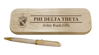 Phi Delta Theta Maple Wood Pen Set