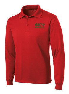 Phi Kappa Psi- $35 World Famous Long Sleeve Dry Fit Polo