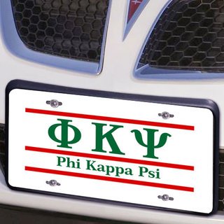 Phi Kappa Psi Lettered Lines License Cover