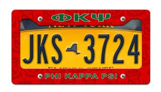 Phi Kappa Psi License Plate Frame