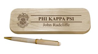Phi Kappa Psi Maple Wood Pen Set