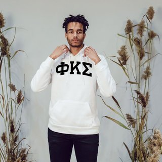 Phi Kappa Sigma Arched Greek Letter Hooded Sweatshirt