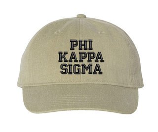 Phi Kappa Sigma Pigment Dyed Baseball Cap