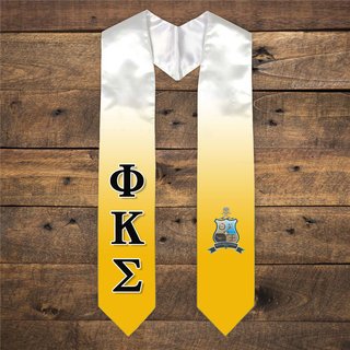 Phi Kappa Sigma Extra Fancy Simple Greek Graduation Stole W Crest