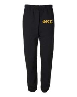 Phi Kappa Sigma Greek Lettered Thigh Sweatpants