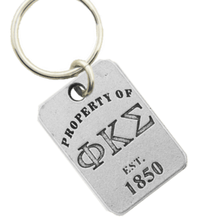 Phi Kappa Sigma Property of Tag Keychain