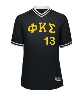 Phi Kappa Sigma Retro V-Neck Baseball Jersey