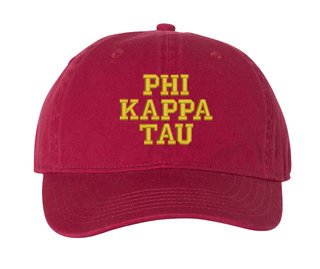 Phi Kappa Tau Pigment Dyed Baseball Cap