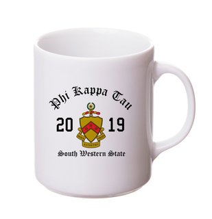Phi Kappa Tau Crest & Year Ceramic Mug