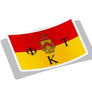 Phi Kappa Tau Flag Decal Sticker