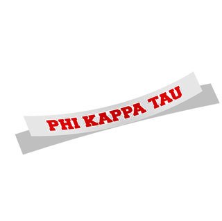 Phi Kappa Tau Long Window Sticker