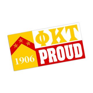 Phi Kappa Tau Proud Bumper Sticker - CLOSEOUT