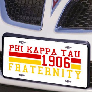 License Plate PHI KAPPA TAU License Plate PHI KAPPA TAU