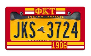 Phi Kappa Tau Year License Plate Frame
