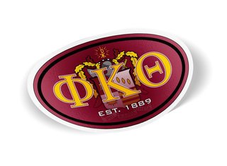 Phi Kappa Theta Color Oval Decal