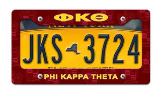 Phi Kappa Theta License Plate Frame