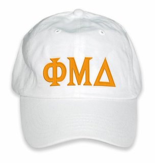 Phi Mu Delta Letter Hat
