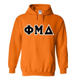 Phi Mu Delta Lettered Hooded Sweatshirts