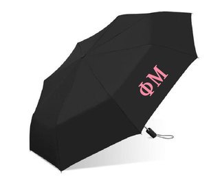 Phi Mu Greek Letter Umbrella