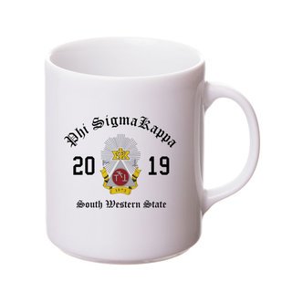 Phi Sigma Kappa Crest & Year Ceramic Mug