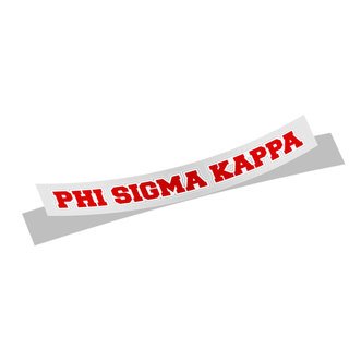 Phi Sigma Kappa Long Window Sticker