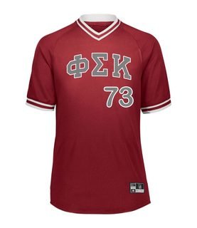 Phi Sigma Kappa Retro V-Neck Baseball Jersey