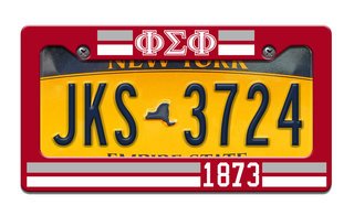 Phi Sigma Phi Year License Plate Frame
