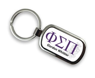 Phi Sigma Pi Chrome Crest - Shield Key Chain