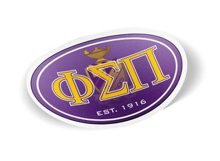 Phi Sigma Pi Color Oval Decal