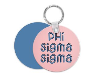Phi Sigma Sigma Bubble Keychain