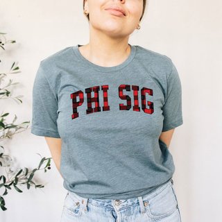 Vintage Color and Vintage Feel T-shirt Phi Sig Est 1913 Tshirt Phi Sigma Sigma Long Sleeve Pocket Tee
