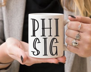 Phi Sigma Sigma Inline Coffee Mug