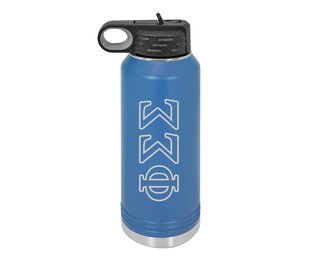Phi Sigma Sigma Letters Stainless Water Bottle