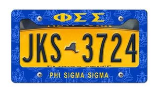 Phi Sigma Sigma New License Plate Frame