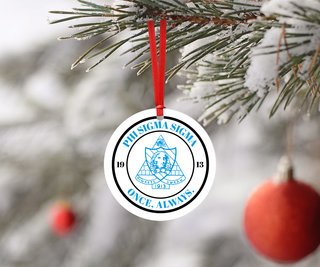 Phi Sigma Sigma Seal Ornament