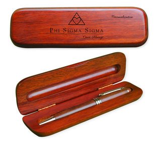 Phi Sigma Sigma Mascot  Wooden Pen Set