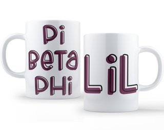 Pi Beta Phi Bubble Little Sister Mug