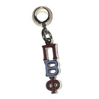 Pi Beta Phi Color Filled Stainless Lavaliere Necklace - ON SALE!