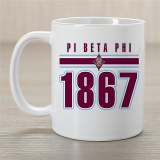 Pi Beta Phi Established Year Coffee Mug - Personalized!
