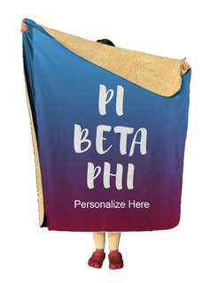 Pi Beta Phi Gradient Sherpa Lap Blanket