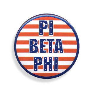 Pi Beta Phi Patriotic USA Button