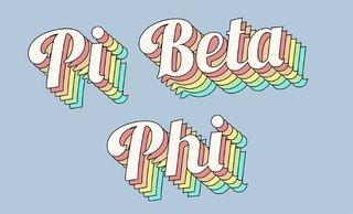 Pi Beta Phi Sorority Retro Flag
