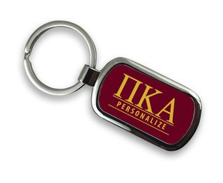 Pi Kappa Alpha Chrome Custom Keychain