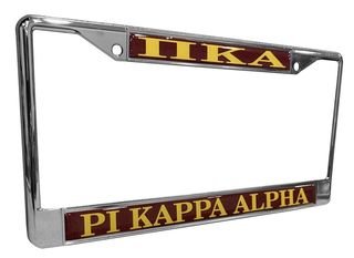 Pi Kappa Alpha Chrome License Plate Frames