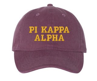 Pi Kappa Alpha Pigment Dyed Baseball Cap