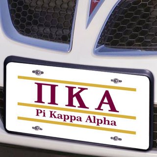 Pi Kappa Alpha Lettered Lines License Cover
