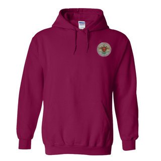 DISCOUNT-Pi Kappa Alpha Crest - Shield Emblem Hooded Sweatshirt