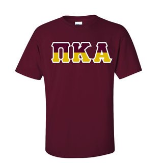Pi Kappa Alpha Two Tone Greek Lettered T-Shirt