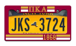 Pi Kappa Alpha Year License Plate Frame